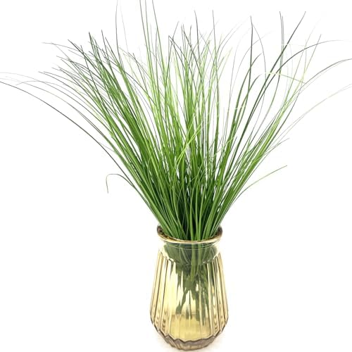 CATTREE Artificial Wheat Grass Shrubs, Fake Plants Faux Greenery Plastic Bushes Tall Stems for Outdoor Indoor Wedding Christmas Decor Office Yard Table Arrangements Planter Filler Decoration 8 Pack - Image 2