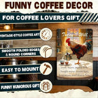Rooster Tin Metal Signs Country Kitchen Wall Art Decor Chicken Sign Farmhouse Decor Today I Will Pry More Worry Less Metal Sign Funny Chicken Coop Accessories Home Garden Farm Yard 12x8 Inch - Image 3