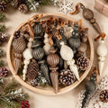 Vintage Christmas Ornaments, Rustic Finial Hanging Decor for Tree, 12pcs by OuMuaMua