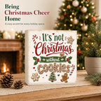 Christmas Decorations Wooden Box Sign It's Not Christmas Without Cookies - Image 2