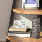 Mini Decorative Books For Home Decor, Small Bible Faux Wood Book Stack Decoration, Count Your Blessings Grateful Stacked Display Books Decorations For Mantel Thanksgiving Decor, Three Pieces -A(13) - Image 5