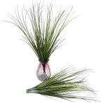 Artificial Plants Fake Wheat Grass Tall Shrubs, Faux Greenery Plastic Leaf Plant Indoor Wedding Bouquet Decor Home Garden Christmas Party Centerpieces Hotel Hall Decoration - Tail End Red 16 Bundles - Image 6
