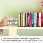 Mini Decorative Books For Home Decor, Small Wood Book Stack For Table Decor, Home Decor Book For Living Room Mantel, Farmhouse Stacked Books Decorative（L39） - Image 2