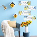4 Pcs Lemon Bathroom Decor, Positive Affirmations Wall Art Decor, Inspirational Wooden Signs, Lemon Wall Art Hanging Plaques for Girls Bedroom Bathroom Living Room - Image 5