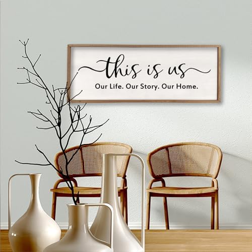 comurdyoThis is us Wall Decor Sign 32'' x 12'' Wood - Image 4