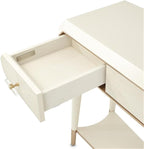 MICHAEL AMINI La Rachelle 3 Drawer Console Table in Champagne Ivory - Image 11
