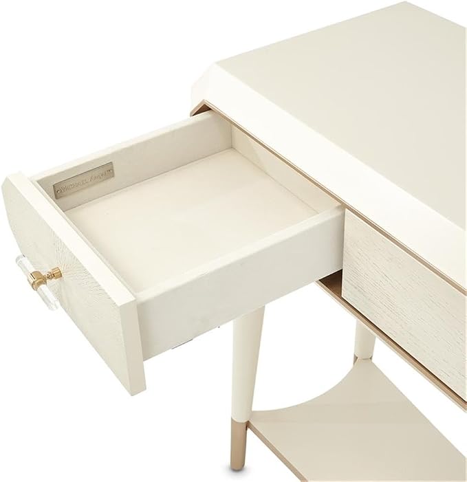 MICHAEL AMINI La Rachelle 3 Drawer Console Table in Champagne Ivory - Image 11