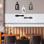 Jetec Cutting Board Eat Sign Set Wall Decor, Black, White, Gray - Image 4