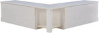 Linon Harris White Solid Pine Backless Nook - Image 4
