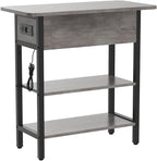 Yoobure End Table with Charging Station, Flip Top Side Table with USB Ports and - Image 5