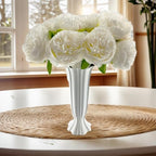 2 Bouquet 10Heads Artificial Fake Peony Flowers Silk Faux Flower for Home Office Party Wedding Decorations - Image 5
