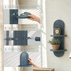 Plant Wall Shelf for Wall Decor: Hanging Plant Shelf for Planter, DenimBlue - Image 5