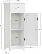 Iwell Bathroom Floor Cabinet, Small Bathroom Storage Cabinet - Image 3