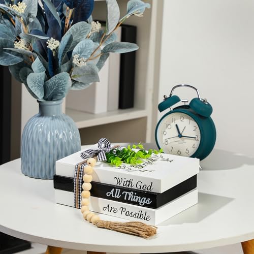Capoda 3 Pcs Decorative Books for Home Decor, Blessed - Image 5