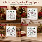 Christmas Coffee Bar Decorations Wooden Box Sign Santa Sleigh Reindeer Sign - Image 6