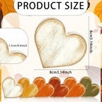 Wooden Hearts Fall Decor, Fall Decorations for Home - Image 4