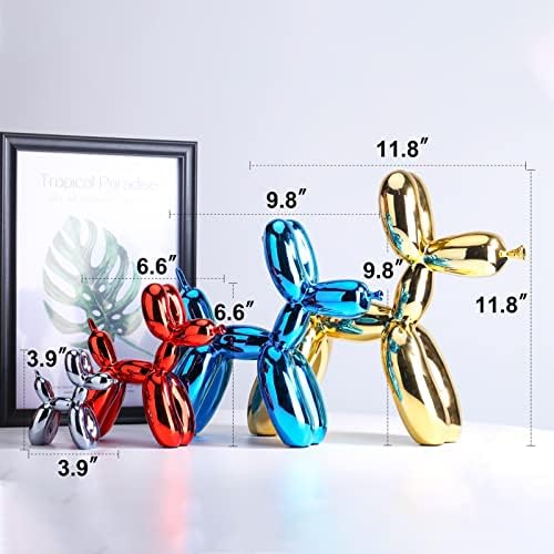Balloon Dog Sculpture Modern Home Decor Collectible Figurines Funky Statues for Bedroom Trendy Animal Decor for Coffee Table Living Room Decor - Image 5