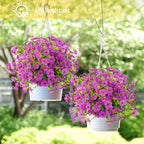 ATTGREAT Artificial Flowers for Outdoors UV Resistant, 24 Bundles(Purple) - Image 6