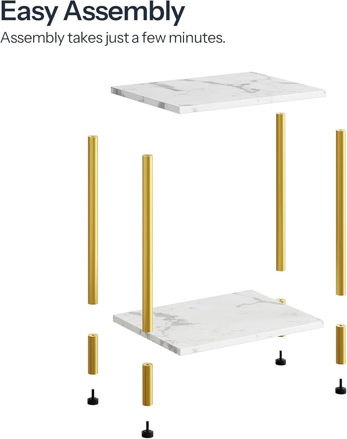 HOOBRO End Tables Set of 2, Small Side Table, Nightstand - Image 8