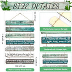 Yookeer 7 Tier Christian Wall Art Bible Verses Green English Style - Image 2