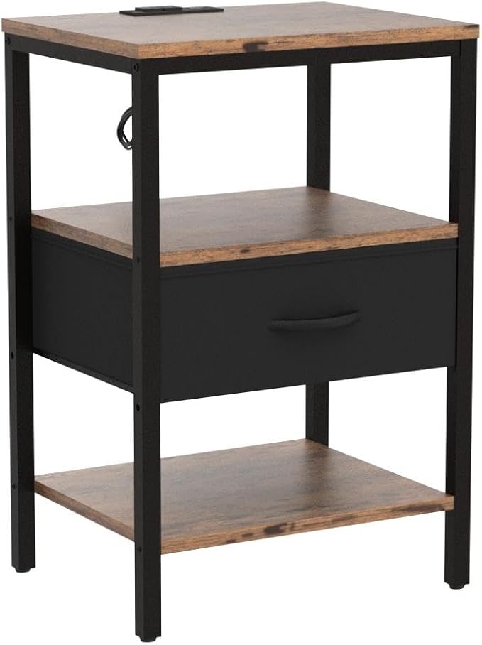 SUPERJARE Nightstand Set of 2, Bed Side Tables - Image 6
