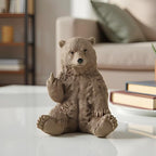 Brown Bear Middle Finger Figurine, Hilarious Funny Resin Bear Statue - Image 2