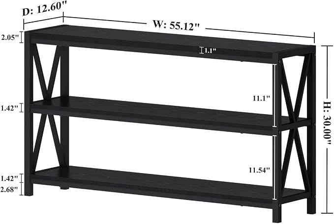 FATORRI Console Table for Entryway, Long Sofa Table - Image 2