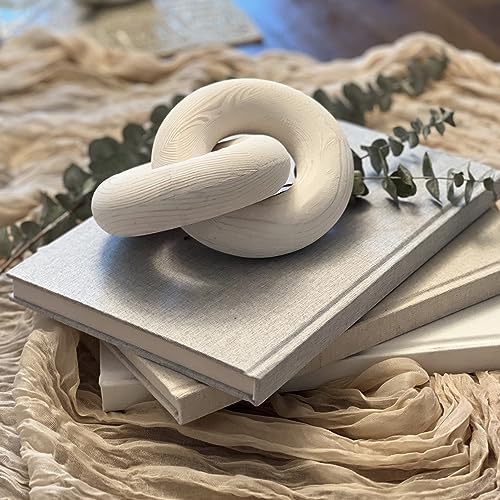 Decorative Linen Book Set – Set of 3 Extra Large Real Books | Coffee Table & Shelf Mantle Decor | Modern Home Decoration | Guest Book Journals - Image 4