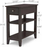 ChooChoo Side Table Living Room, Narrow End Table - Image 2