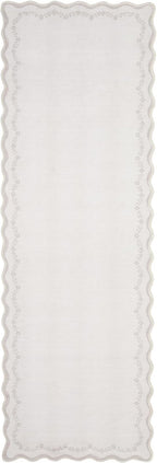 GarveeHome 2.5x8 Scalloped Washable Runner Rug Non Slip Hallway Kitchen Rug | - Image 7