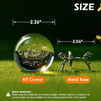 IFOLAINA 3D Solar System Crystal Ball 60mm Laser Engraved Glass Sphere - Image 4