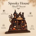 The Spooky House Plaque, Wooden Halloween Village Houses - Image 6