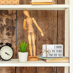 Mini Decorative Books For Home Decor, Small Christian Table Faux Wood Book Stack Decor, I Know The Plans I Have For You Bible Stacked Decoration, Stack Display For Nightstand, Three Pieces -A(07) - Image 4