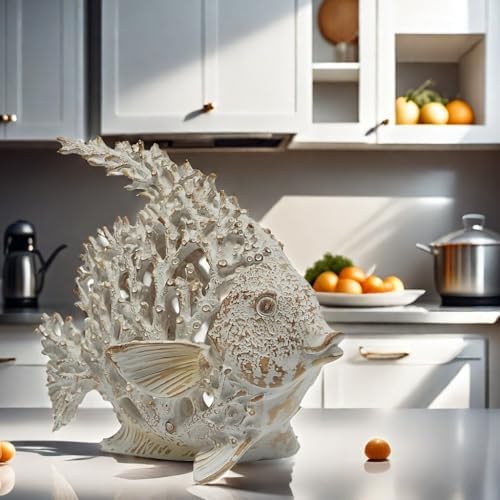 VVGIFTS Beach Coastal Coral Reef Angelfish Home Office Bathroom Decor Gift - Image 3