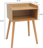 MaxSmeo Nightstand, Mid Century Modern Side Table Bedroom - Image 3