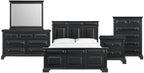 Picket House Furnishings Sumner King Panel 5PC Bedroom Set in Black by Picket+House