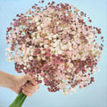 N&T NIETING Baby Breath Flowers Artificial Bulk, 15Pcs, Fall Pink Decor by NTNIETING