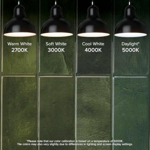 Smart Tiles Peel and Stick backsplash, Stacked Forest Green, 11.43"x9" - Image 4