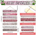 Yookeer 7 Tier Christian Wall Art Bible Verses Pink English Style - Image 2