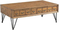 Pemberly Row Transitional Tanner 3PC Occasional Table Set, Light Walnut Finish by PEMBERLYROW