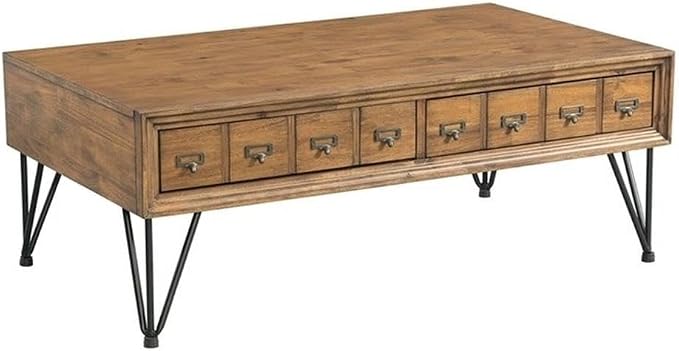 Pemberly Row Transitional Tanner 3PC Occasional Table Set, Light Walnut Finish by PEMBERLYROW