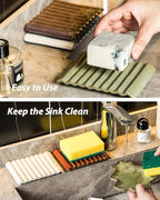Zoeeker Bar Soap Holder, Ceramic Soap Dish Japanese Style for Countertop - Image 6