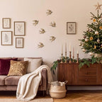 6 Piece Vintage Swallow Wall Decor, 4.7 Inch 3D Resin Bird Art Sculptures - Image 5