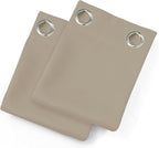 Blackout Curtains 66 x 84 inch/Khaki Curtains Set of 2 Panels/Thermal Insulated - Image 9