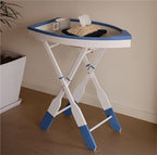 Boat-Shaped Solid Wood Folding Coffee Table - Image 2