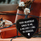 Gothic Wall Decor，Your Heartbeat Sings To Me，Black Heart Wooden Wall Art - Image 6