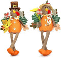 Lovinland 2 Pack Stuffed Animal Turkey Doll Thanksgiving Table Decoration by Lovinland