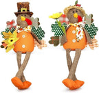 Lovinland 2 Pack Stuffed Animal Turkey Doll Thanksgiving Table Decoration by Lovinland