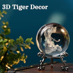 IFOLAINA 3D Tiger Crystal Ball Tiger Figurines in Crystal Ball 60mm Decor - Image 5