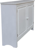 International Concepts 34" High Solid Wood Hall Storage Cabinet Cupboard - Image 4